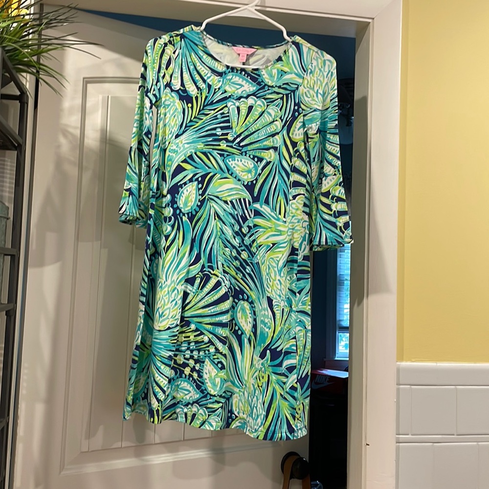 New without tags Lilly Pulitzer 3/4 sleeve swing dress.